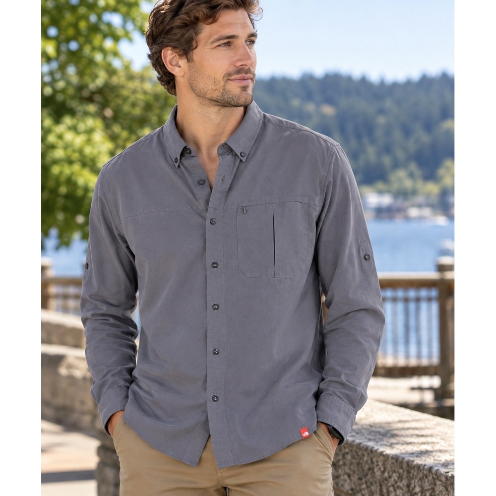 Gorpcore Hiking Utility Modal Shirt The North Face ACCX Gray Mens XL Technical